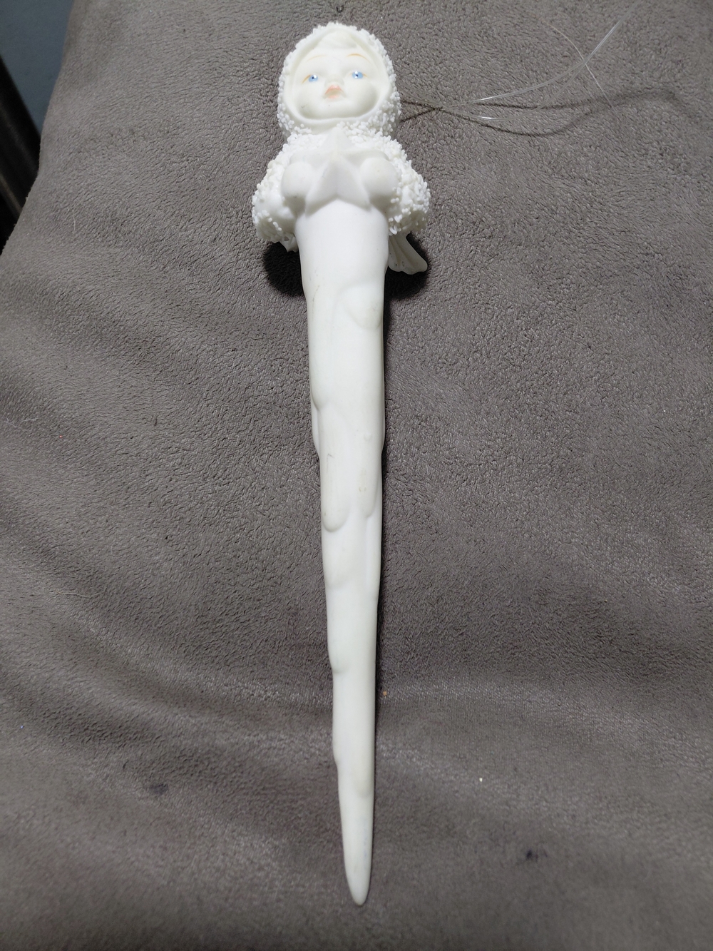 White Porcelain Snowbaby Icicle Ornament